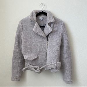 Grey Sherpa Jacket- Fashion Nova